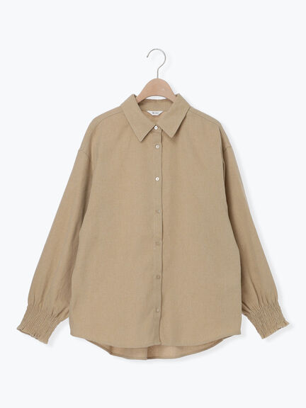 アソート袖口シャーリングブラウス（グレー/チャコールグレー/ベージュ/ブラウン）｜SM2（エスエムツー）通販