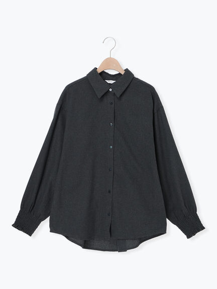 アソート袖口シャーリングブラウス（グレー/チャコールグレー/ベージュ/ブラウン）｜SM2（エスエムツー）通販