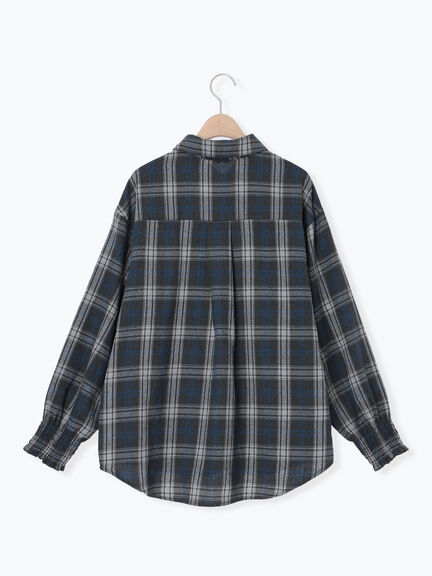 アソート袖口シャーリングブラウス（グレー/チャコールグレー/ベージュ/ブラウン）｜SM2（エスエムツー）通販