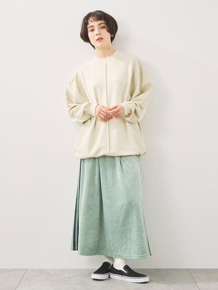 異素材切替スウェット（チャコールグレー/ライトベージュ/ＴＯＰグレー）｜SM2（エスエムツー）通販