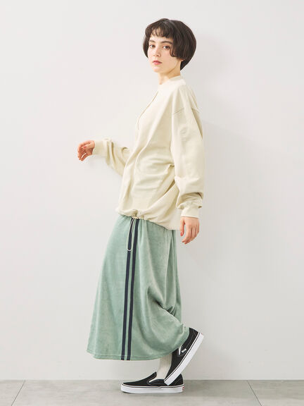 異素材切替スウェット（チャコールグレー/ライトベージュ/ＴＯＰグレー）｜SM2（エスエムツー）通販