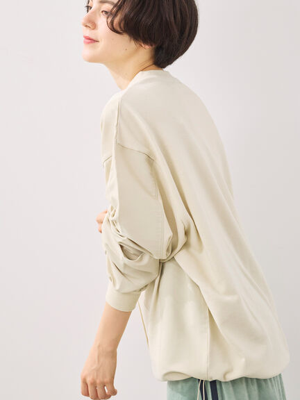 異素材切替スウェット（チャコールグレー/ライトベージュ/ＴＯＰグレー）｜SM2（エスエムツー）通販