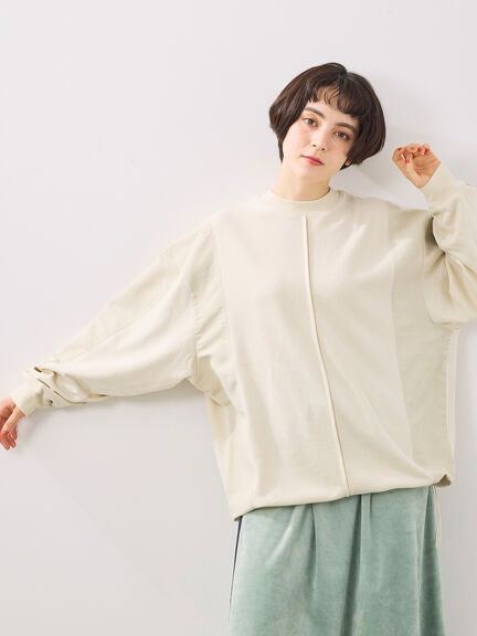 異素材切替スウェット（チャコールグレー/ライトベージュ/ＴＯＰグレー）｜SM2（エスエムツー）通販