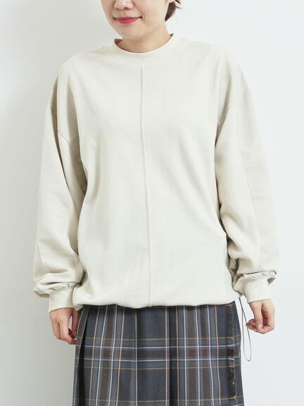 異素材切替スウェット（チャコールグレー/ライトベージュ/ＴＯＰグレー）｜SM2（エスエムツー）通販