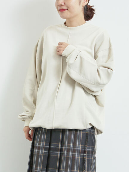 異素材切替スウェット（チャコールグレー/ライトベージュ/ＴＯＰグレー）｜SM2（エスエムツー）通販