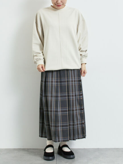 異素材切替スウェット（チャコールグレー/ライトベージュ/ＴＯＰグレー）｜SM2（エスエムツー）通販