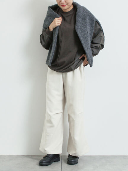 異素材切替スウェット（チャコールグレー/ライトベージュ/ＴＯＰグレー）｜SM2（エスエムツー）通販