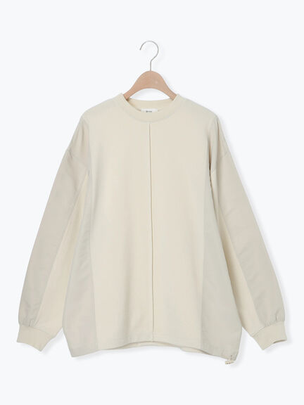 異素材切替スウェット（チャコールグレー/ライトベージュ/ＴＯＰグレー）｜SM2（エスエムツー）通販