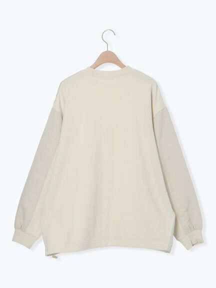 異素材切替スウェット（チャコールグレー/ライトベージュ/ＴＯＰグレー）｜SM2（エスエムツー）通販