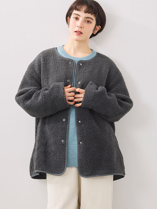 切替ボアジャケット（チャコールグレー）｜SM2（エスエムツー）通販