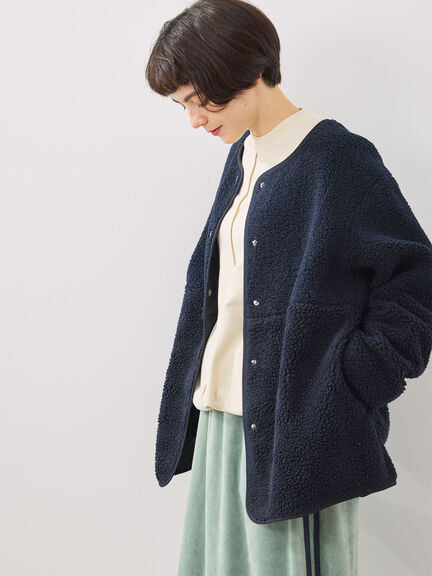 切替ボアジャケット（チャコールグレー/ネイビー/キナリ）｜SM2（エスエムツー）通販