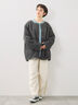切替ボアジャケット（チャコールグレー/ネイビー/キナリ）｜SM2（エスエムツー）通販