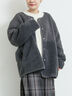 切替ボアジャケット（チャコールグレー/ネイビー/キナリ）｜SM2（エスエムツー）通販