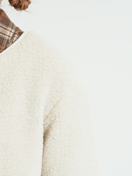 切替ボアジャケット（チャコールグレー/ネイビー/キナリ）｜SM2（エスエムツー）通販