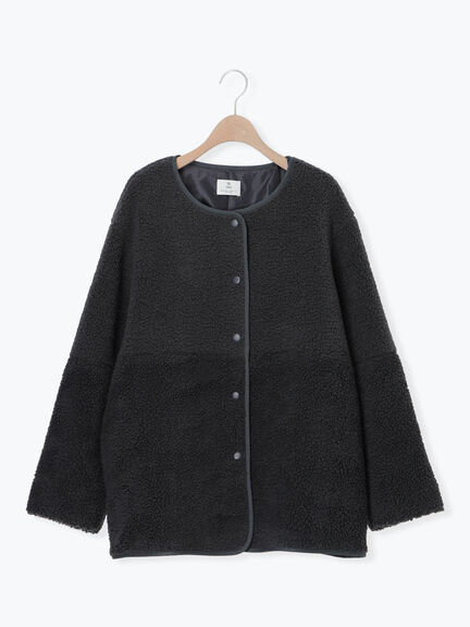 切替ボアジャケット（チャコールグレー/ネイビー/キナリ）｜SM2（エスエムツー）通販