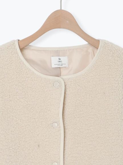 切替ボアジャケット（チャコールグレー/ネイビー/キナリ）｜SM2（エスエムツー）通販