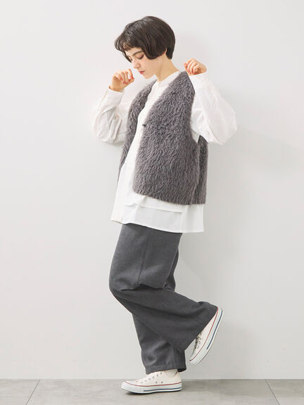 トグルニットベスト（グレー/ブラウン/キナリ）｜SM2（エスエムツー）通販