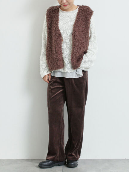 トグルニットベスト（グレー/ブラウン/キナリ）｜SM2（エスエムツー）通販