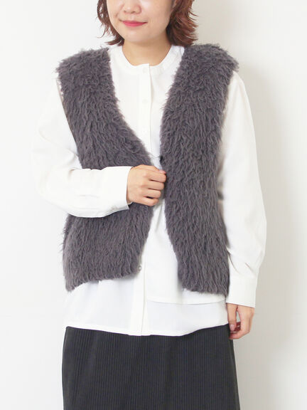 トグルニットベスト（グレー/ブラウン/キナリ）｜SM2（エスエムツー）通販