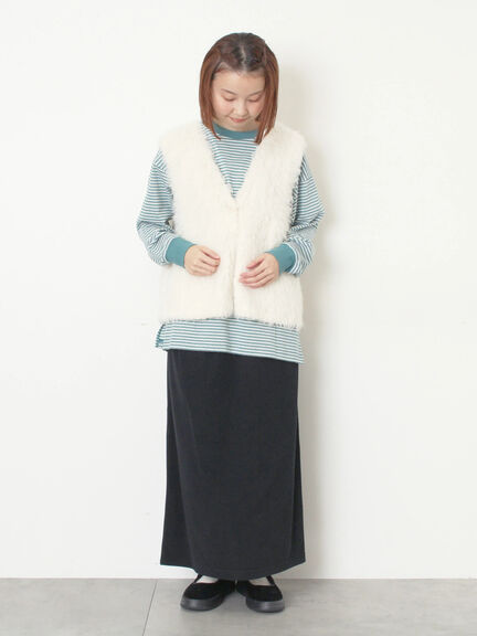 トグルニットベスト（グレー/ブラウン/キナリ）｜SM2（エスエムツー）通販