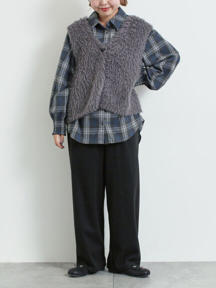 トグルニットベスト（グレー/ブラウン/キナリ）｜SM2（エスエムツー）通販