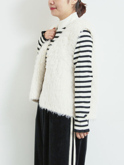 トグルニットベスト（グレー/ブラウン/キナリ）｜SM2（エスエムツー）通販