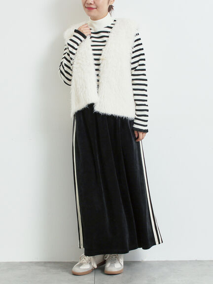 トグルニットベスト（グレー/ブラウン/キナリ）｜SM2（エスエムツー）通販