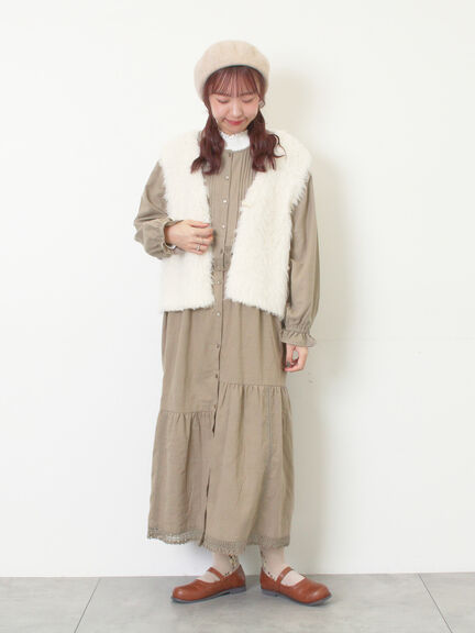 トグルニットベスト（グレー/ブラウン/キナリ）｜SM2（エスエムツー）通販