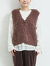 トグルニットベスト（グレー/ブラウン/キナリ）｜SM2（エスエムツー）通販