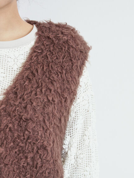 トグルニットベスト（グレー/ブラウン/キナリ）｜SM2（エスエムツー）通販