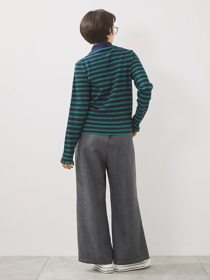 アソートフリルニット（オフホワイト/ブラック/ネイビー/キナリ）｜SM2（エスエムツー）通販