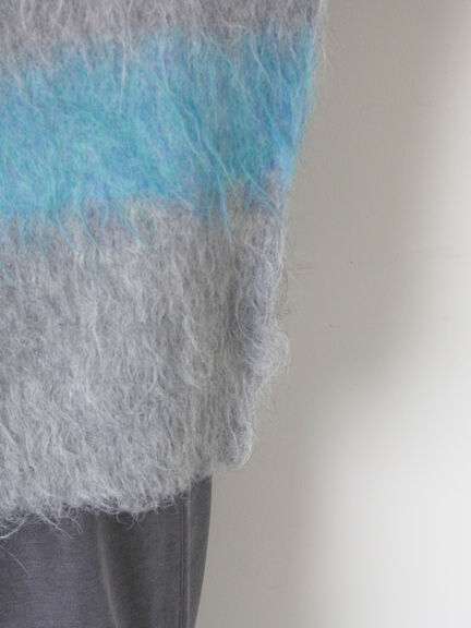 シャギーワイドボーダーニット（レッド/ベージュ/ブルー）｜SM2（エスエムツー）通販