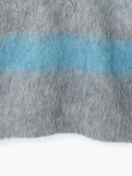 シャギーワイドボーダーニット（レッド/ベージュ/ブルー）｜SM2（エスエムツー）通販