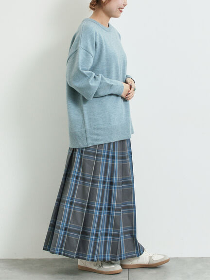 ロゴ刺繍ニットプルオーバー（グレー/レッド/ベージュ/ミント/ネイビー）｜SM2（エスエムツー）通販