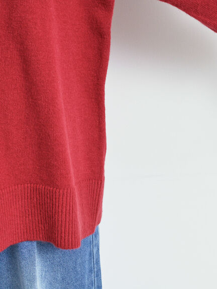 ロゴ刺繍ニットプルオーバー（グレー/レッド/ベージュ/ミント/ネイビー）｜SM2（エスエムツー）通販