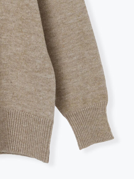 ロゴ刺繍ニットプルオーバー（グレー/レッド/ベージュ/ミント/ネイビー）｜SM2（エスエムツー）通販