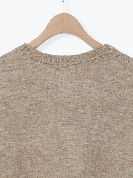 ロゴ刺繍ニットプルオーバー（グレー/レッド/ベージュ/ミント/ネイビー）｜SM2（エスエムツー）通販