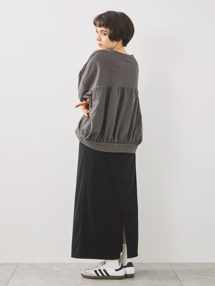 布帛切替裏毛プルオーバー（グレー/ブラウン/サックスブルー）｜SM2（エスエムツー）通販