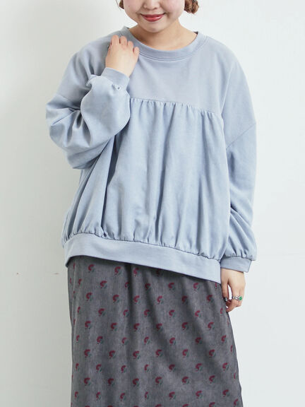 布帛切替裏毛プルオーバー（グレー/ブラウン/サックスブルー）｜SM2（エスエムツー）通販