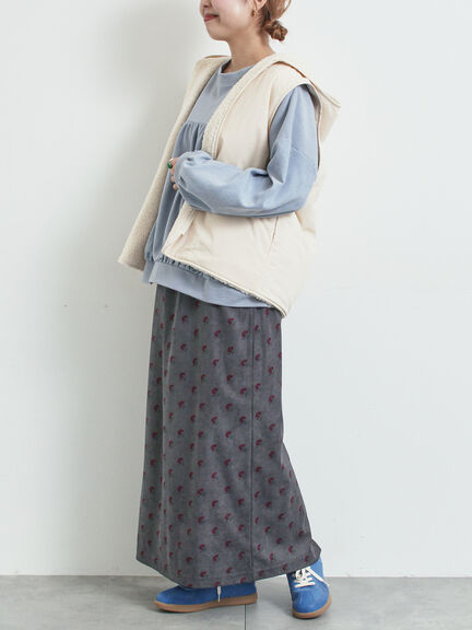 布帛切替裏毛プルオーバー（グレー/ブラウン/サックスブルー）｜SM2（エスエムツー）通販