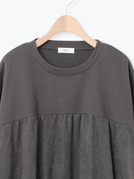 布帛切替裏毛プルオーバー（グレー/ブラウン/サックスブルー）｜SM2（エスエムツー）通販