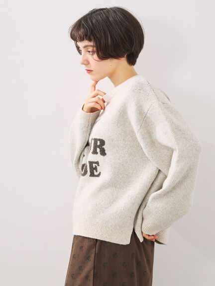 ロゴニットプルオーバー（グレー/チャコールグレー/モカ/ブルー/キナリ）｜SM2（エスエムツー）通販