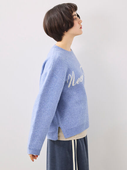 ロゴニットプルオーバー（グレー/チャコールグレー/モカ/ブルー/キナリ）｜SM2（エスエムツー）通販