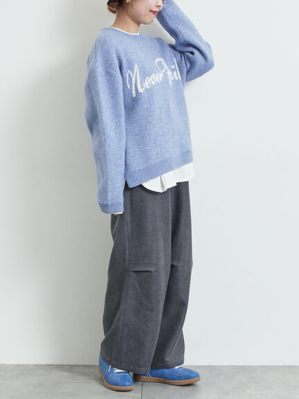 ロゴニットプルオーバー（グレー/チャコールグレー/モカ/ブルー/キナリ）｜SM2（エスエムツー）通販