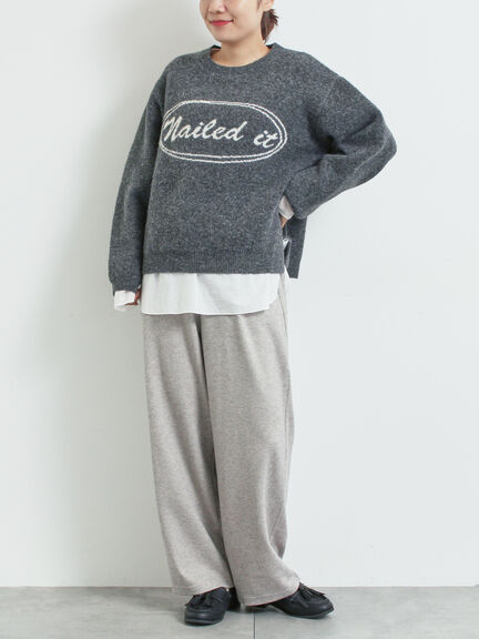 ロゴニットプルオーバー（グレー/チャコールグレー/モカ/ブルー/キナリ）｜SM2（エスエムツー）通販