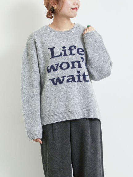 ロゴニットプルオーバー（グレー/チャコールグレー/モカ/ブルー/キナリ）｜SM2（エスエムツー）通販