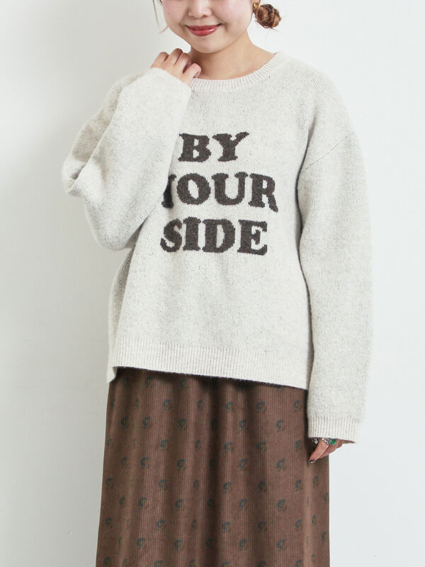 セール】 ロゴニットプルオーバー（グレー/チャコールグレー/モカ