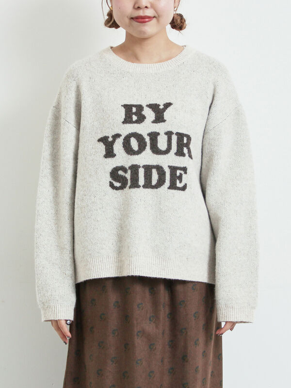 セール】 ロゴニットプルオーバー（グレー/チャコールグレー/モカ