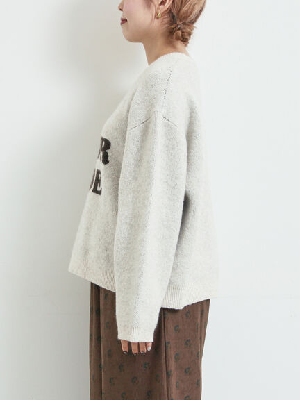 ロゴニットプルオーバー（グレー/チャコールグレー/モカ/ブルー/キナリ）｜SM2（エスエムツー）通販