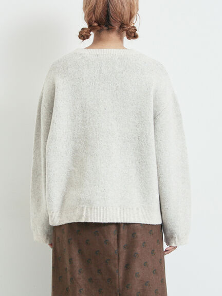 ロゴニットプルオーバー（グレー/チャコールグレー/モカ/ブルー/キナリ）｜SM2（エスエムツー）通販